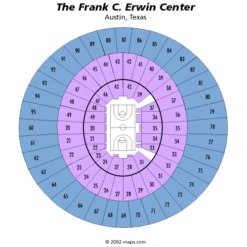 Frank Irwin Center Basketball Seating Chart